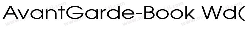 AvantGarde-Book Wd(1)字体转换